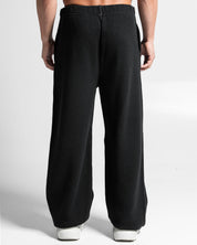 Knit Pant Negro Con Blanco