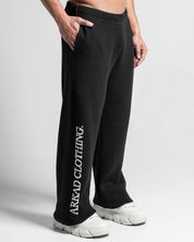 Knit Pant Negro Con Blanco