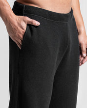 Knit Pant Negro Con Blanco