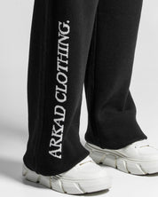 Knit Pant Negro Con Blanco