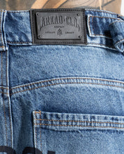Script Blue Denim Pant