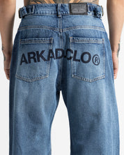 Script Blue Denim Pant