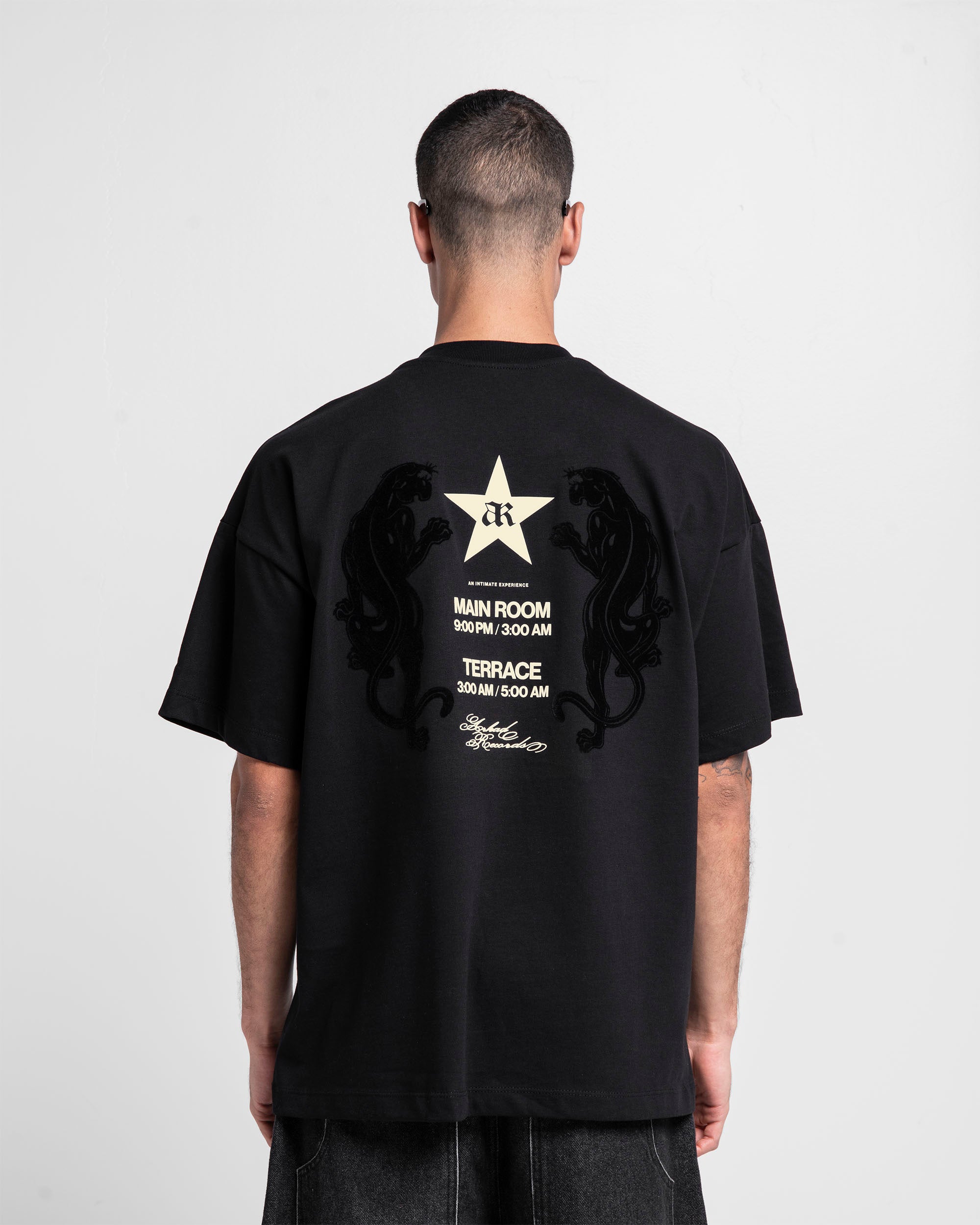 Tshirt Oversize Negra Velvet Records