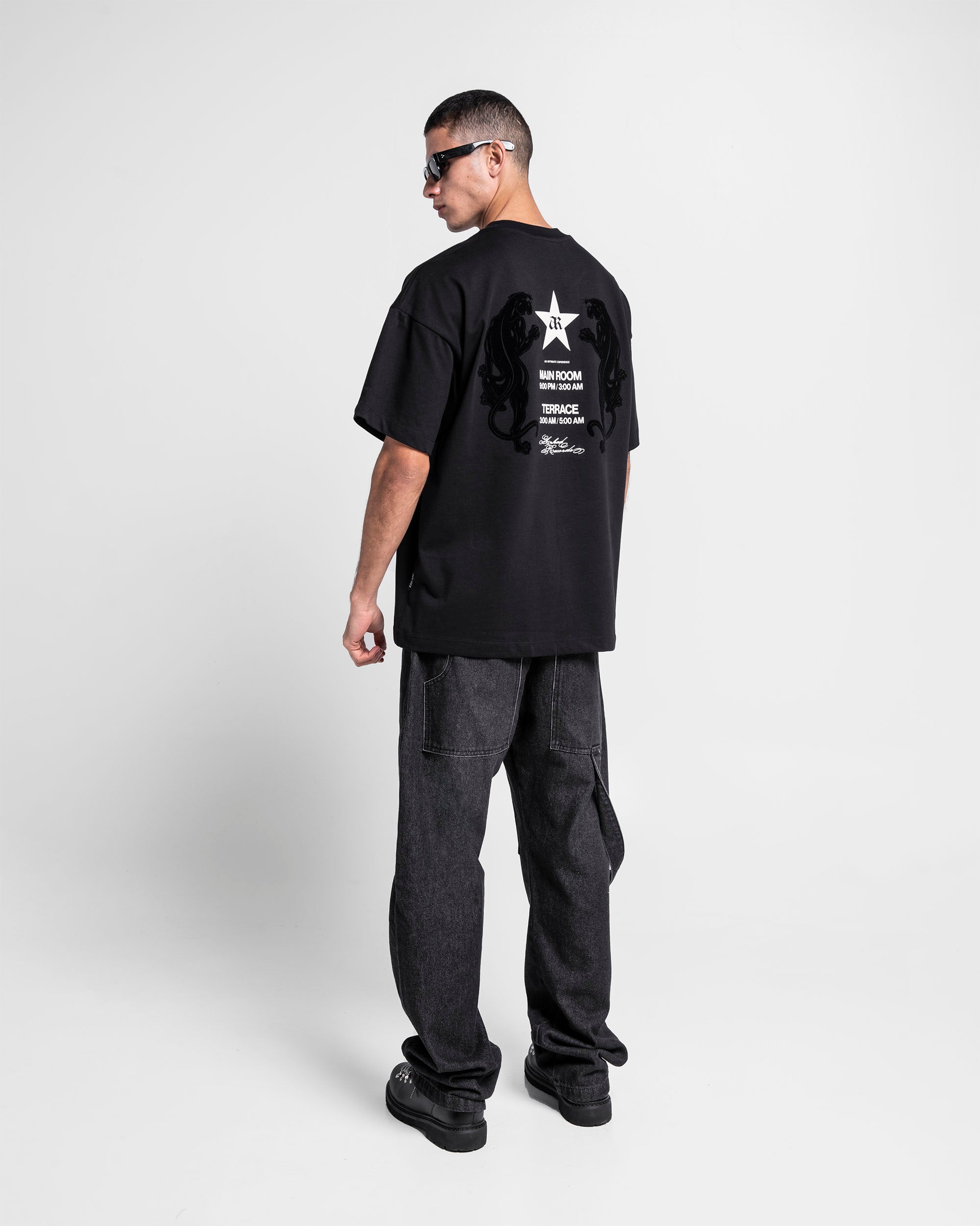 Tshirt Oversize Negra Velvet Records