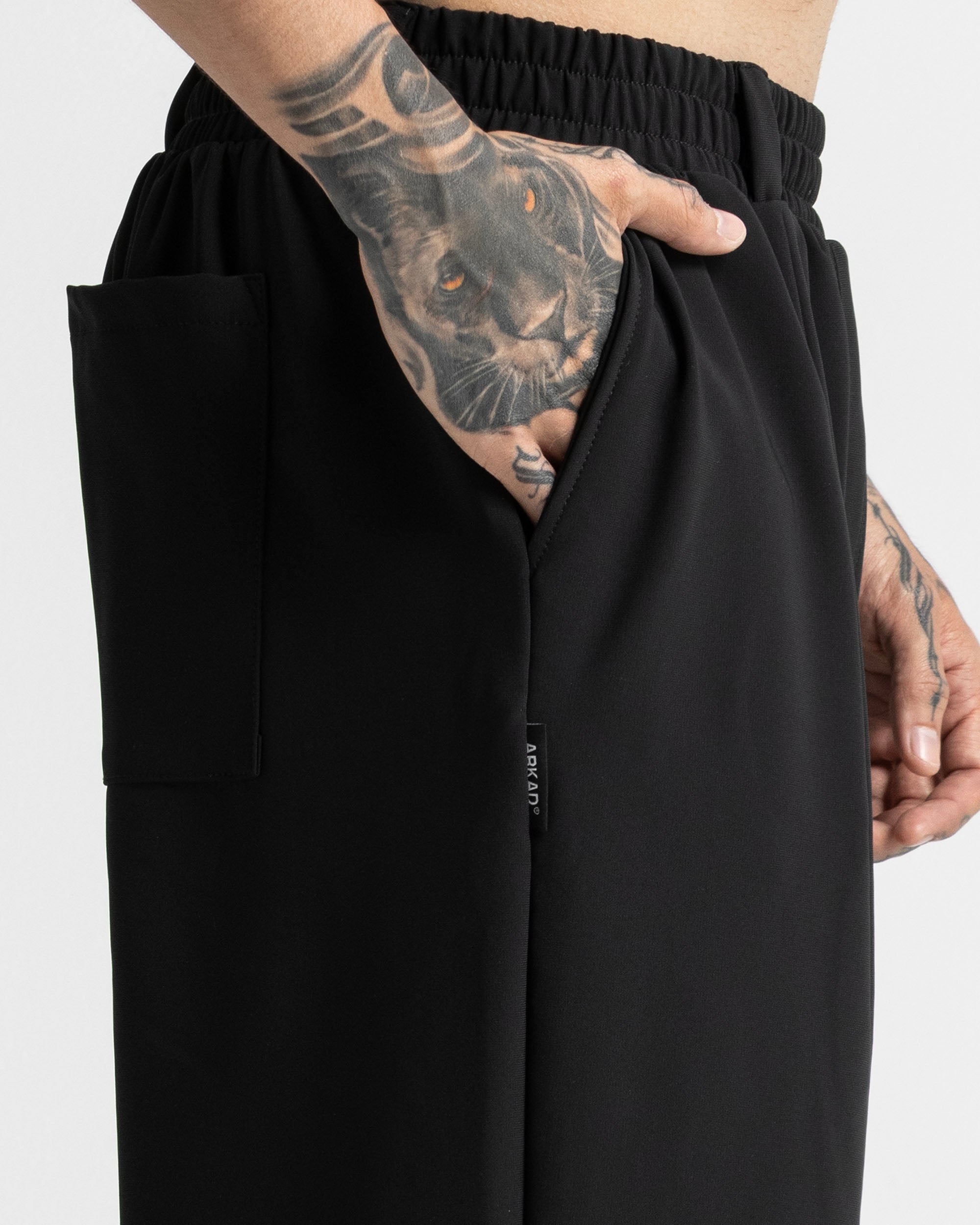 Tailored Relaxed Fit Negro