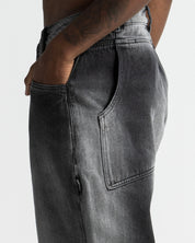 Denim Pant Negro Laser