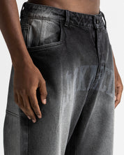 Denim Pant Negro Laser