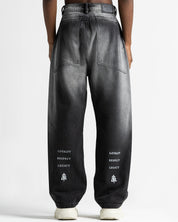 Denim Pant Negro Laser