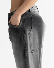 Denim Pant Negro Laser