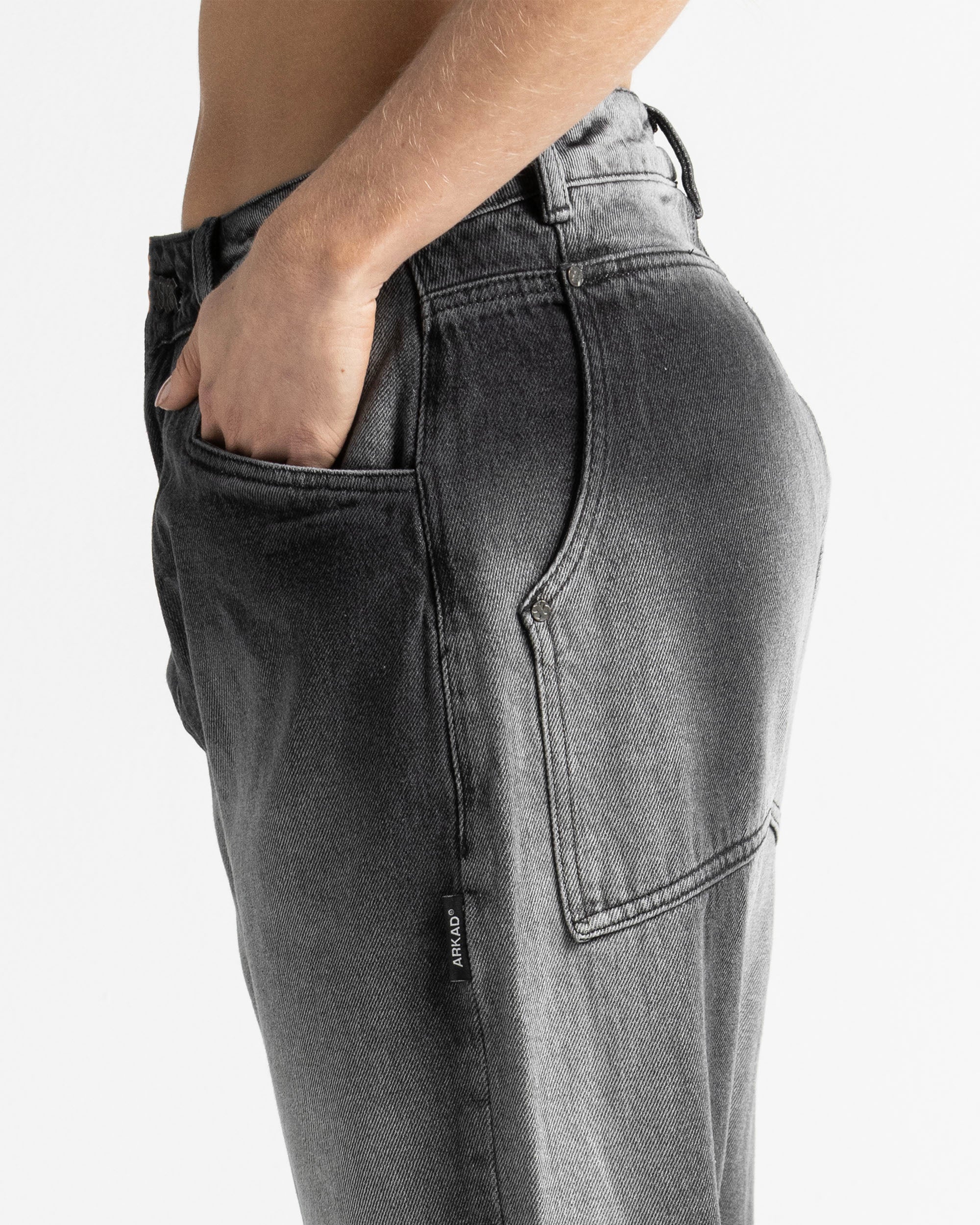 Denim Pant Negro Laser