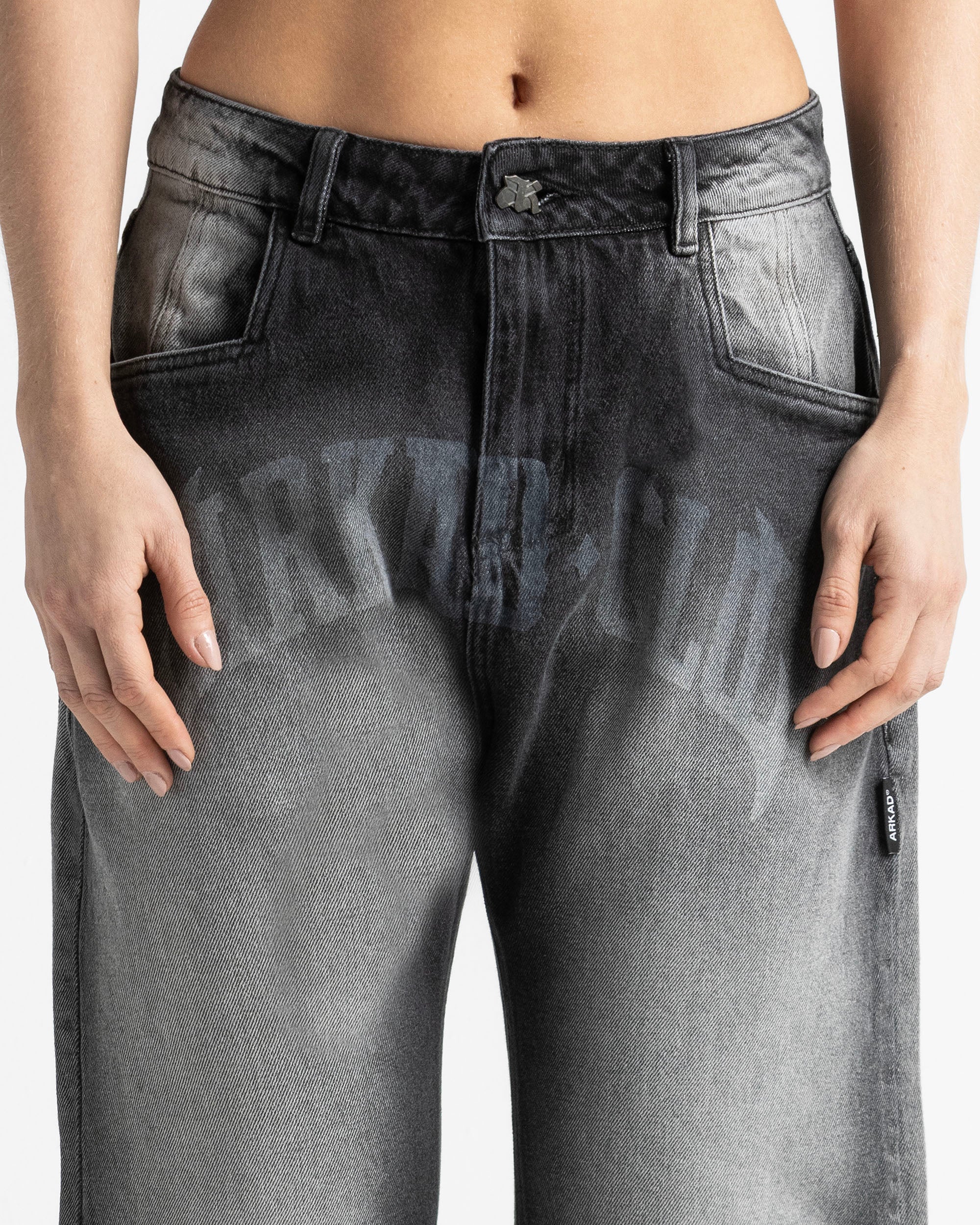 Denim Pant Negro Laser