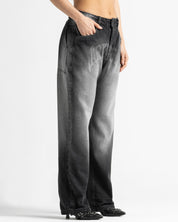 Denim Pant Negro Laser