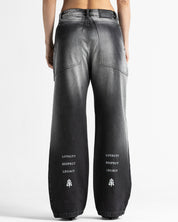 Denim Pant Negro Laser