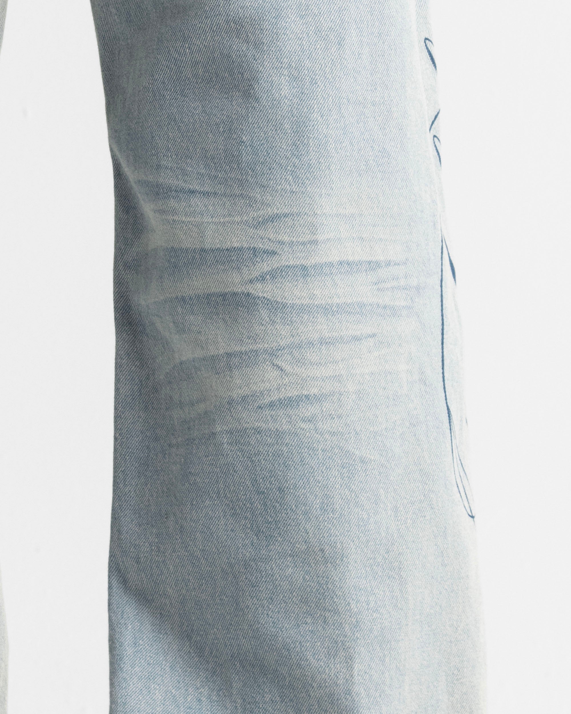 Light Jean Estampado Azul