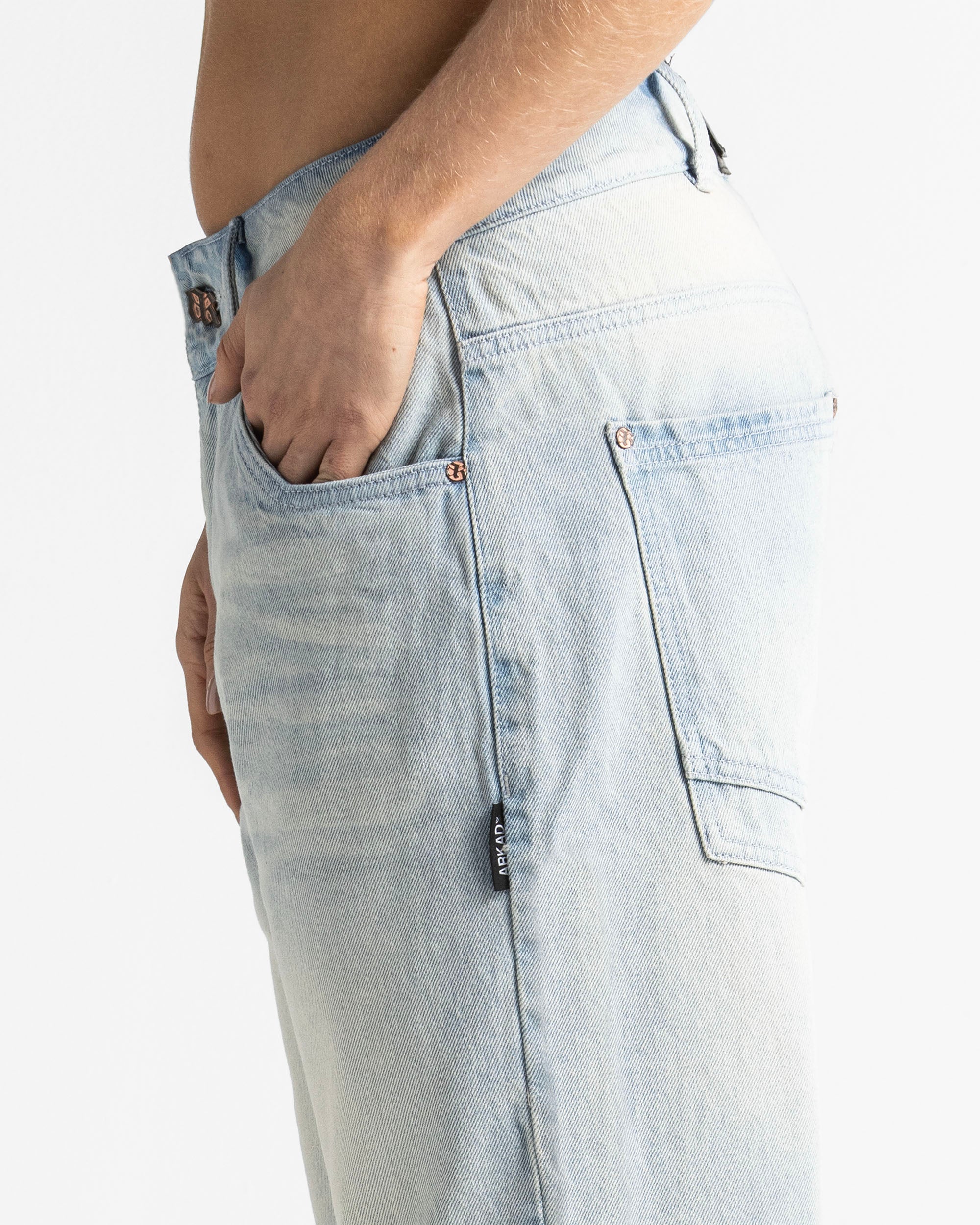 Light Jean Estampado Azul