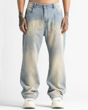 Dirty Jean Printed Beige