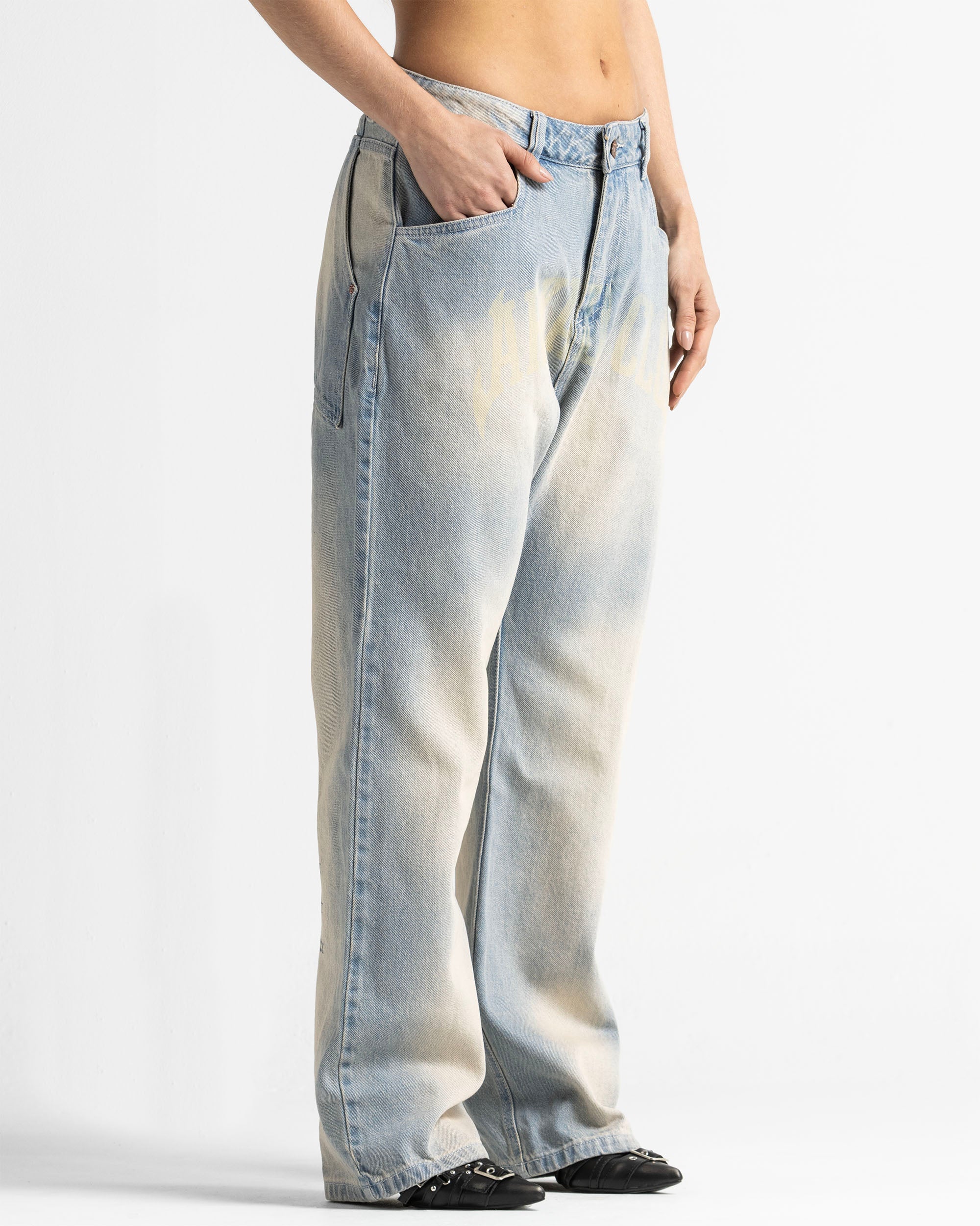 Dirty Jean Printed Beige