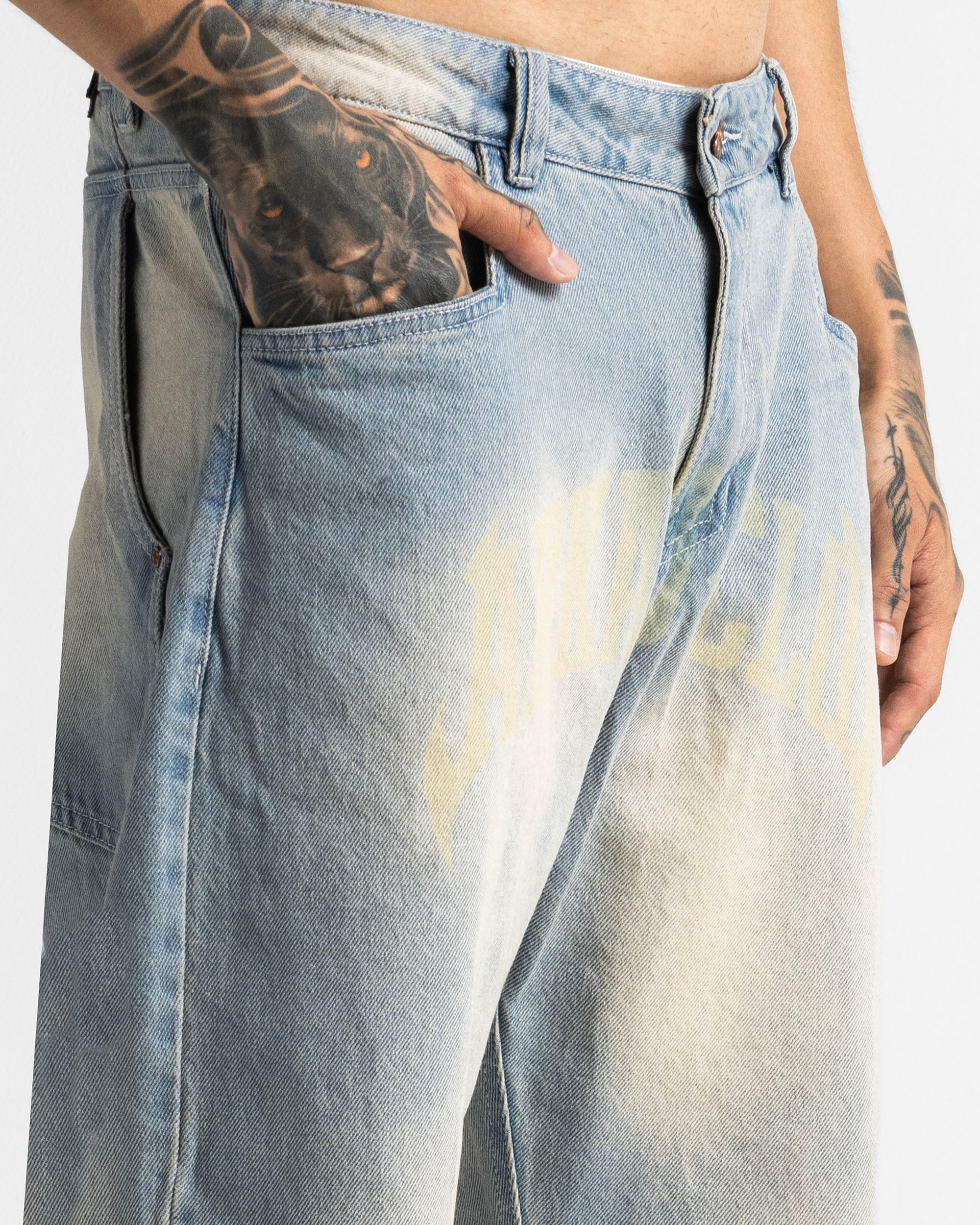 Dirty Jean Printed Beige