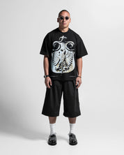 Tshirt Oversize Negra Sculpture