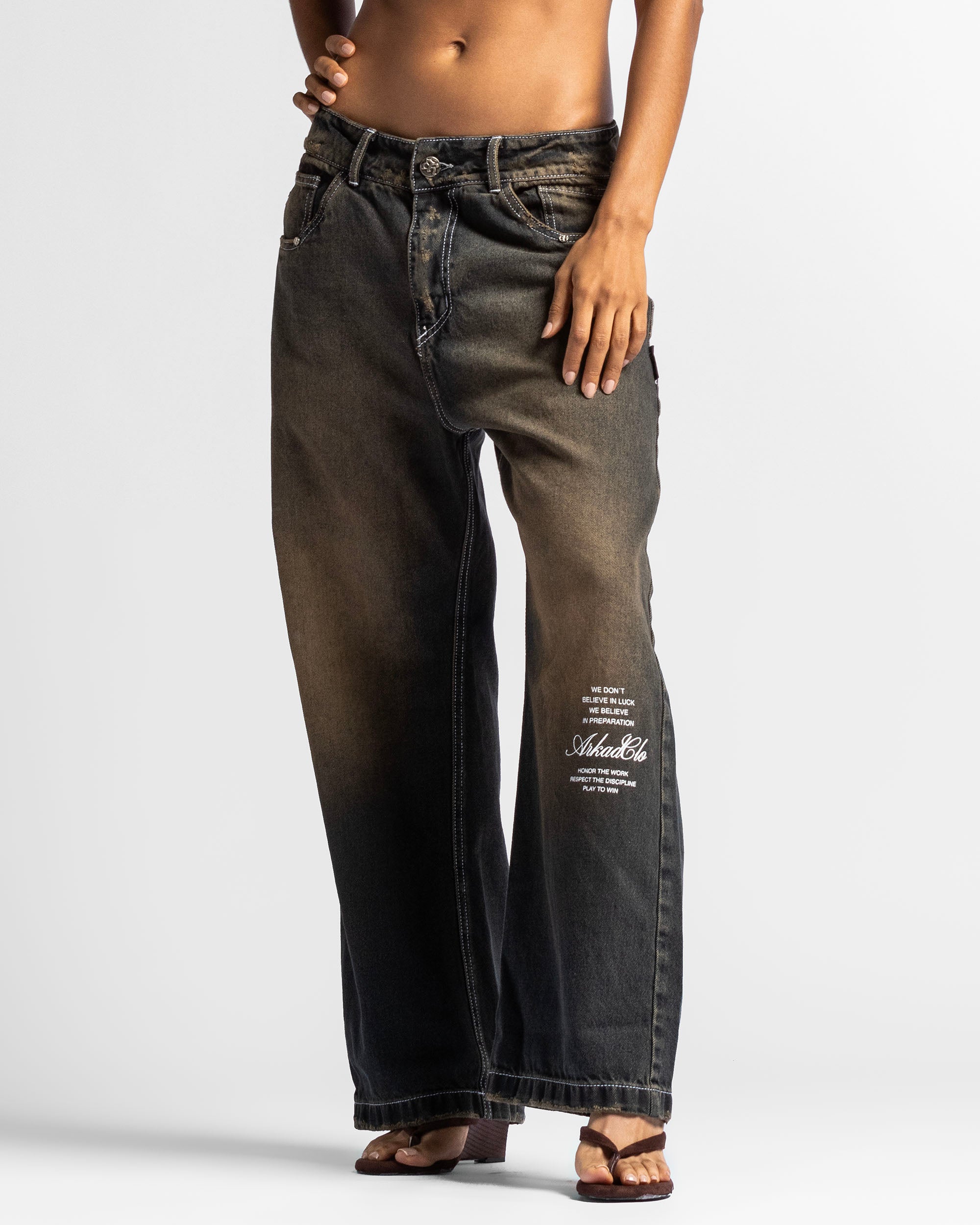 Washed Jean Dirty Oscuro - Unisex