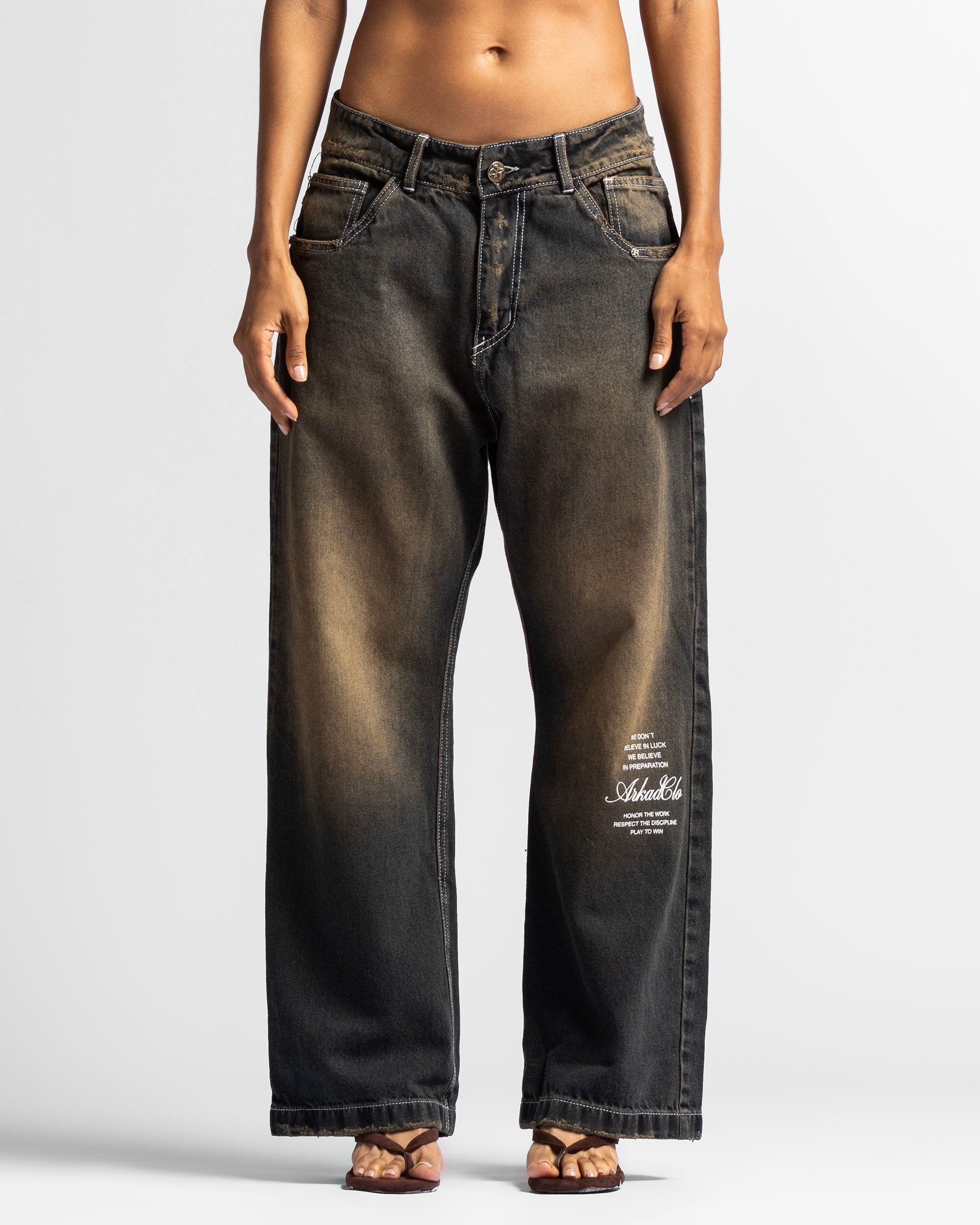 Washed Jean Dirty Oscuro - Unisex