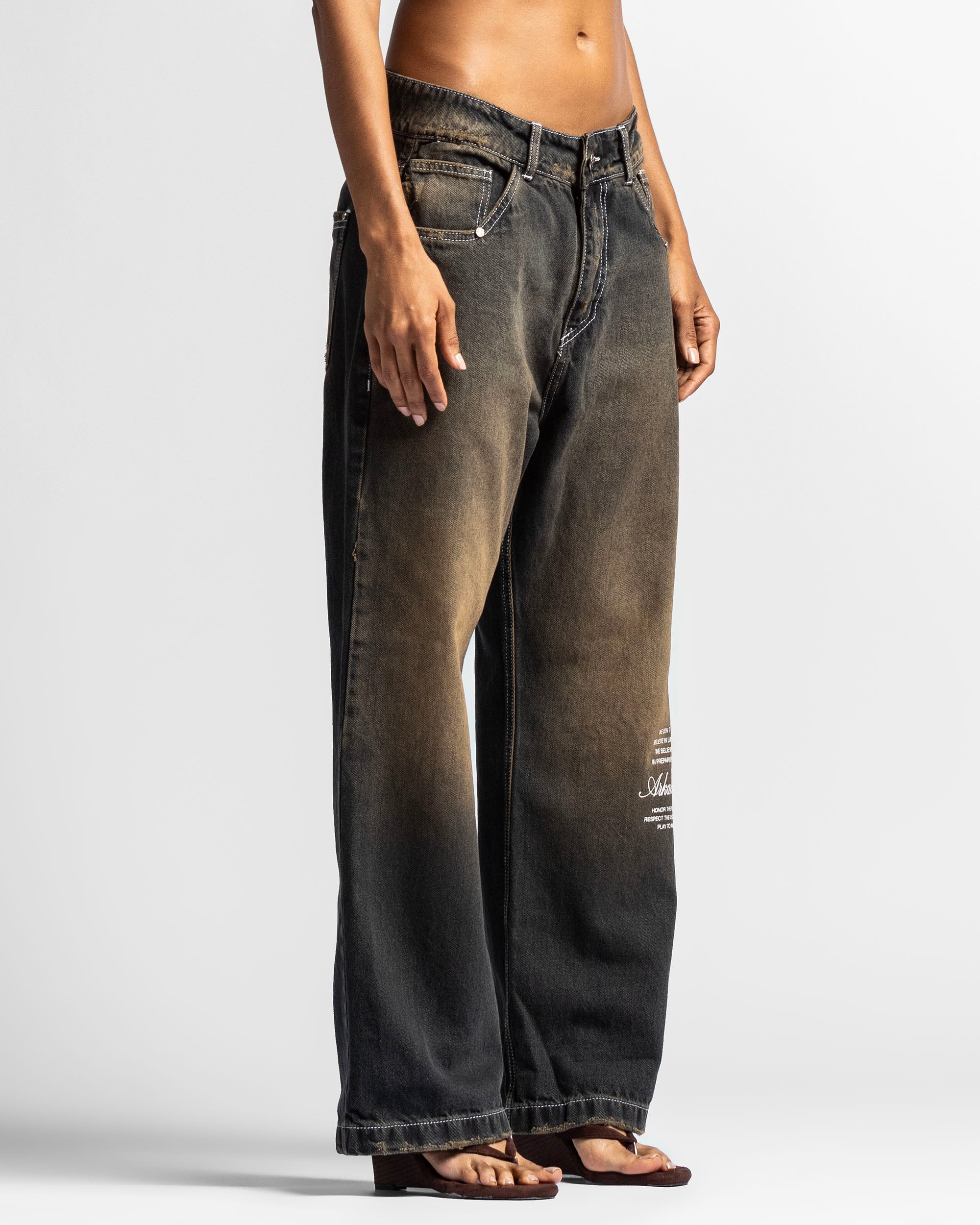 Washed Jean Dirty Oscuro - Unisex