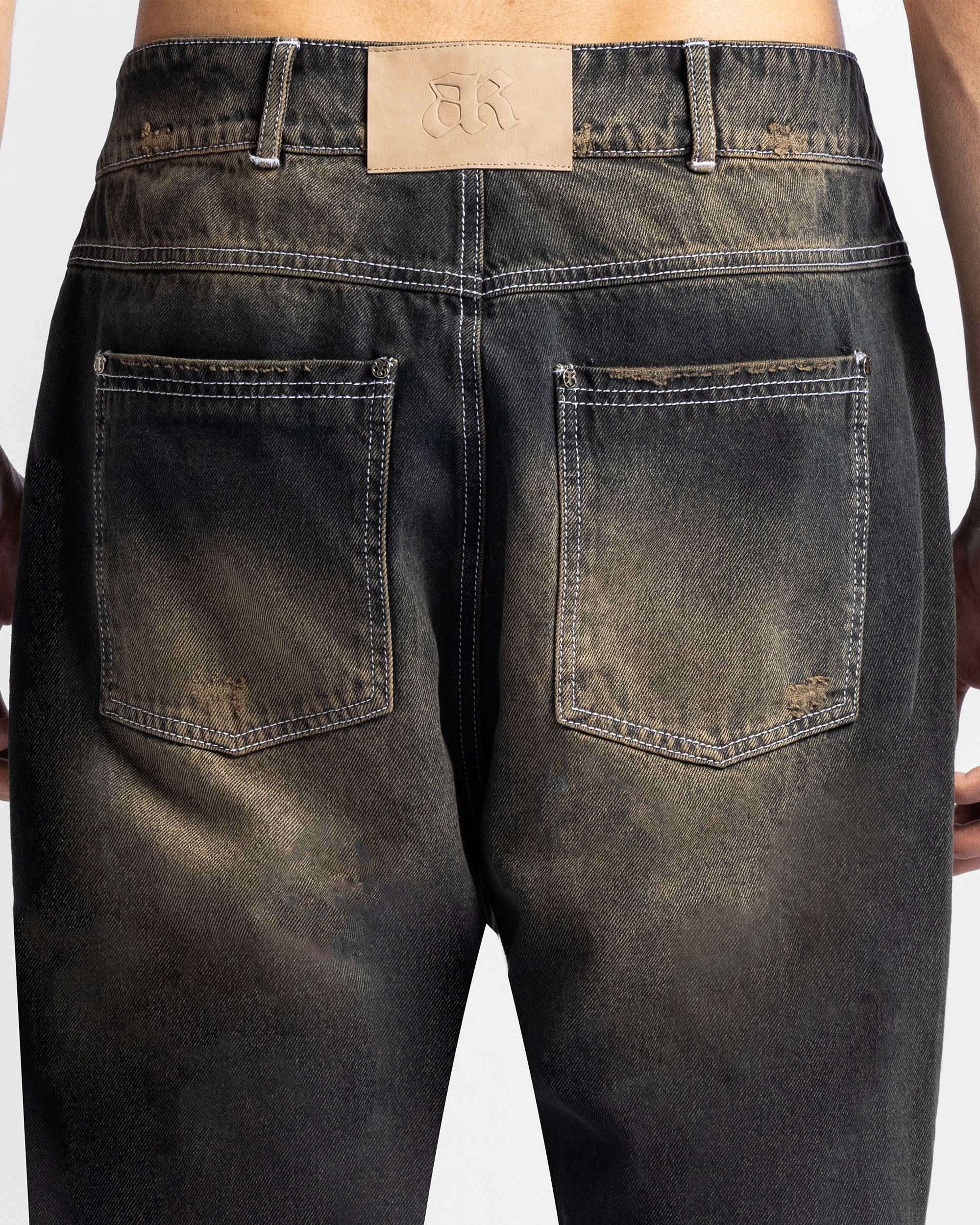 Washed Jean Dirty Oscuro