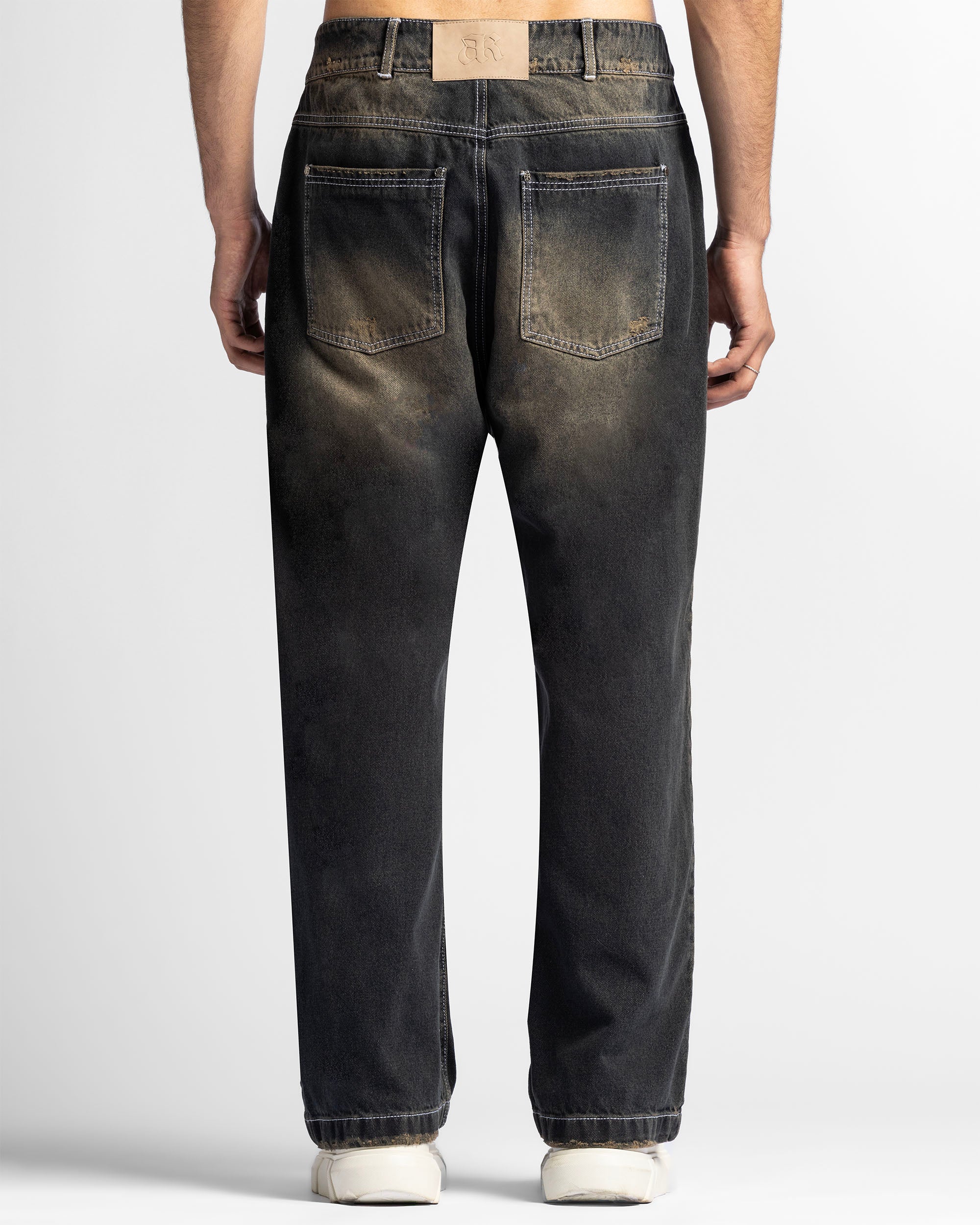 Washed Jean Dirty Oscuro