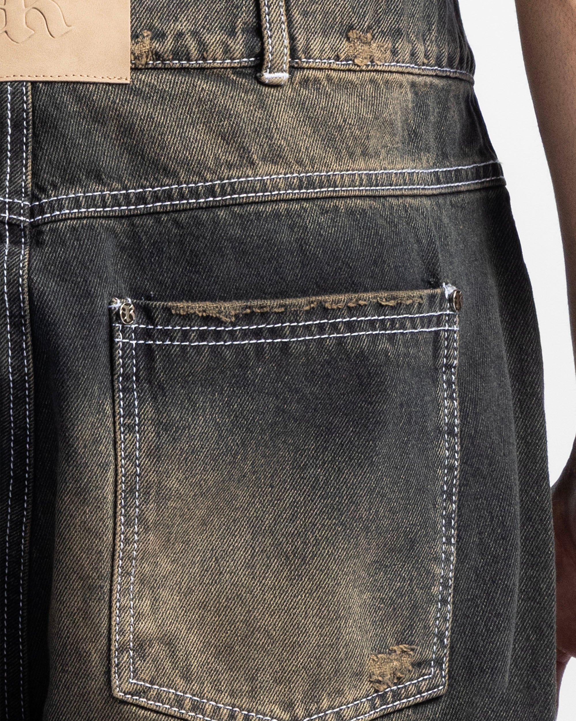 Washed Jean Dirty Oscuro