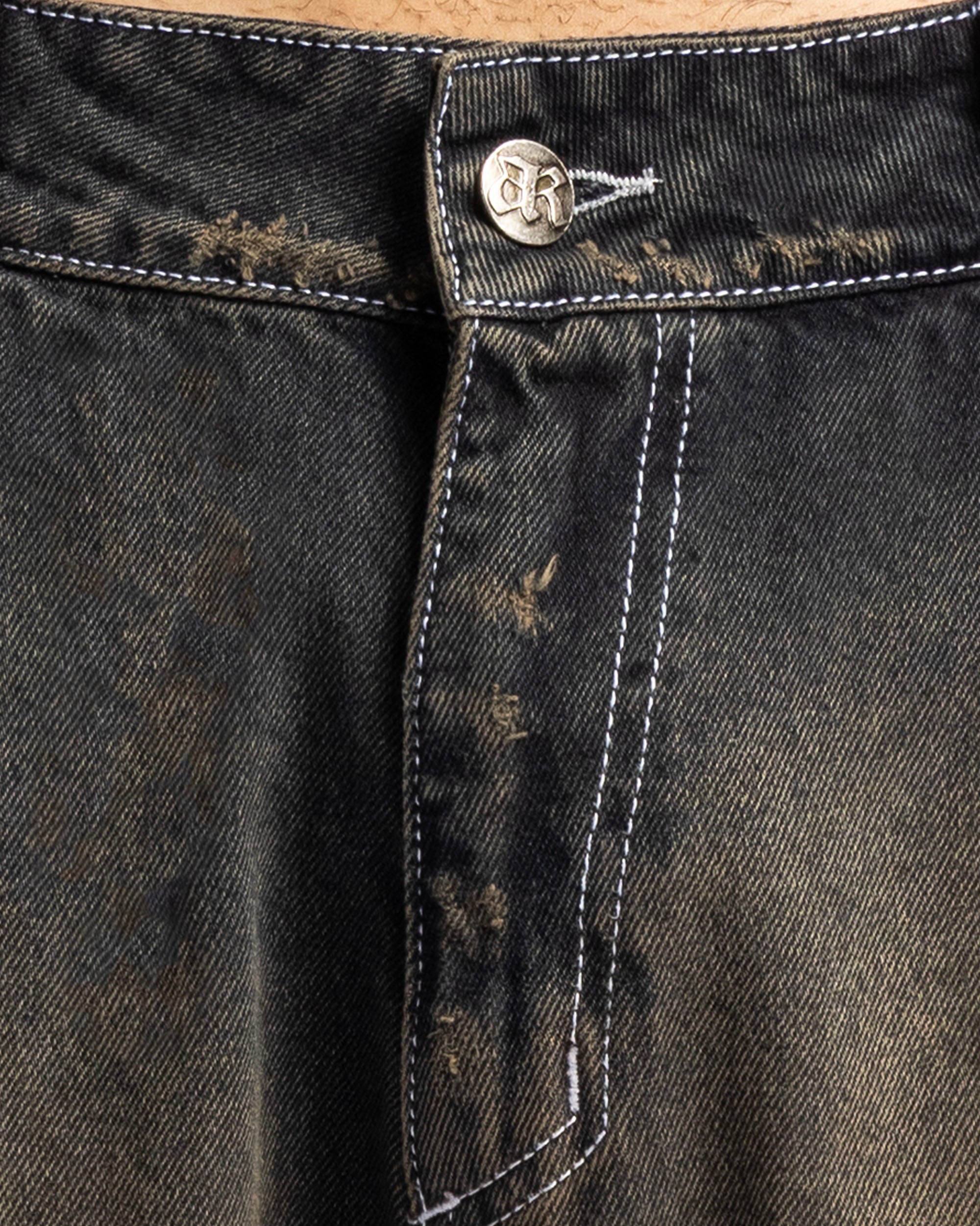 Washed Jean Dirty Oscuro