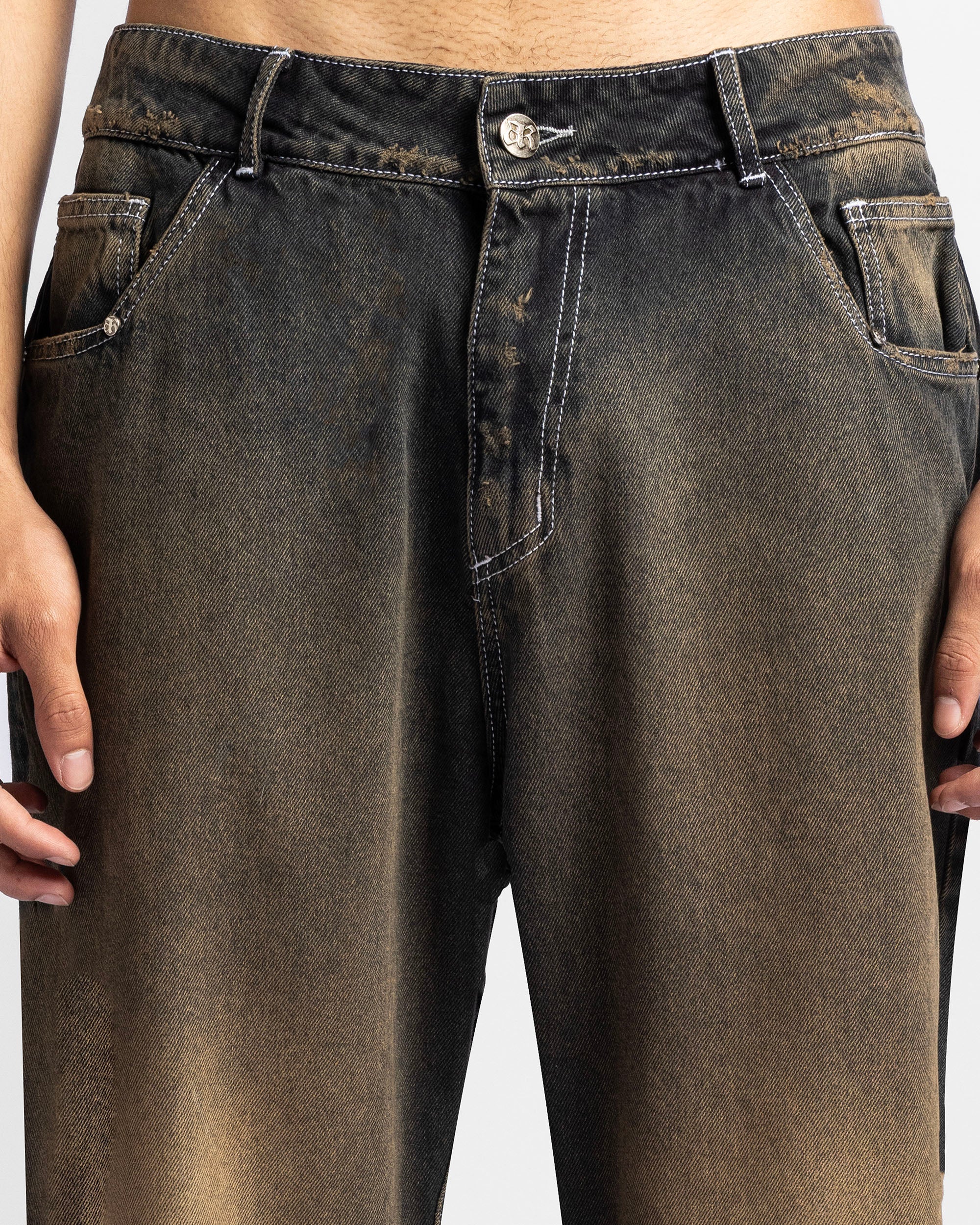 Washed Jean Dirty Oscuro