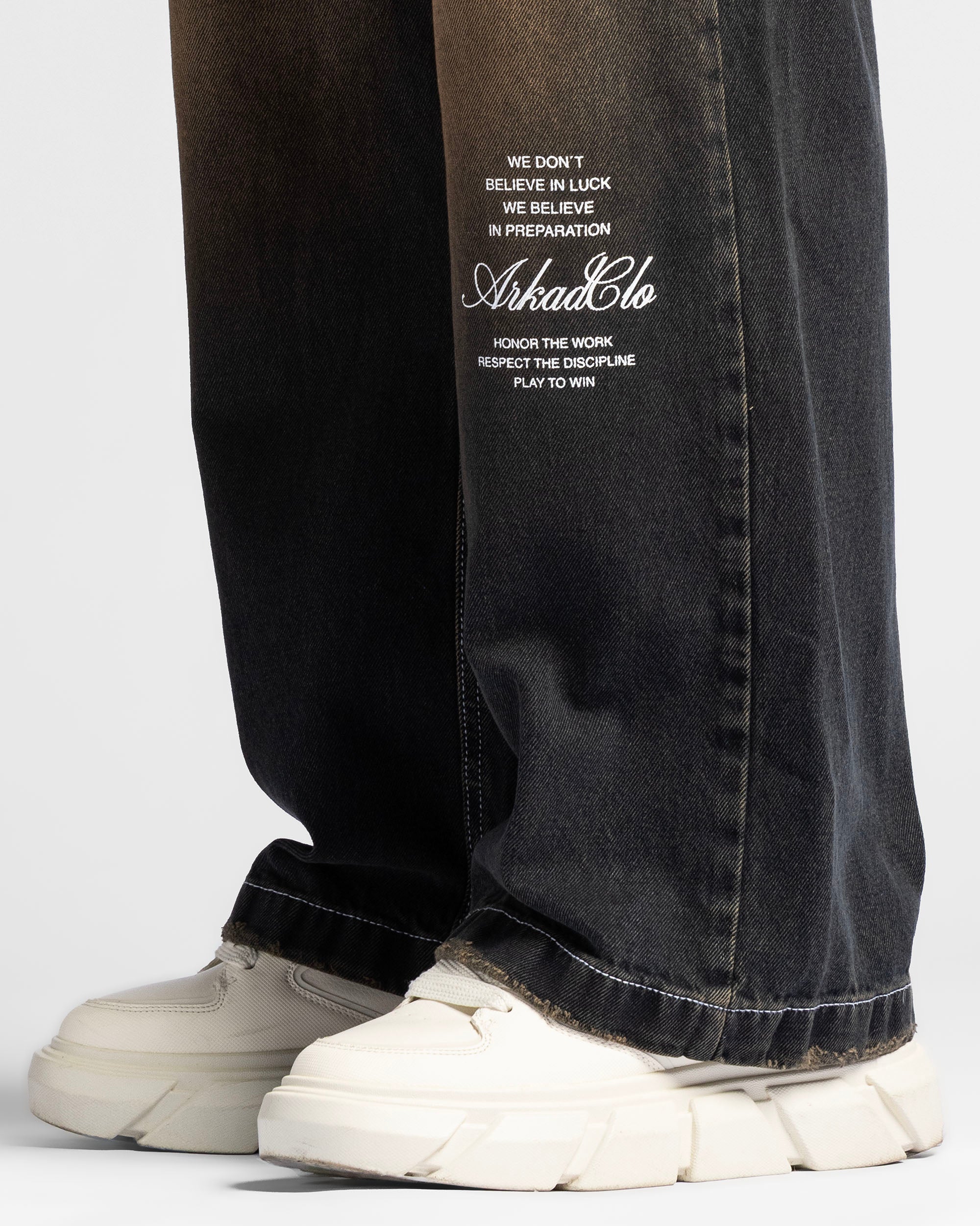 Washed Jean Dirty Oscuro