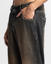 Washed Jean Dirty Oscuro