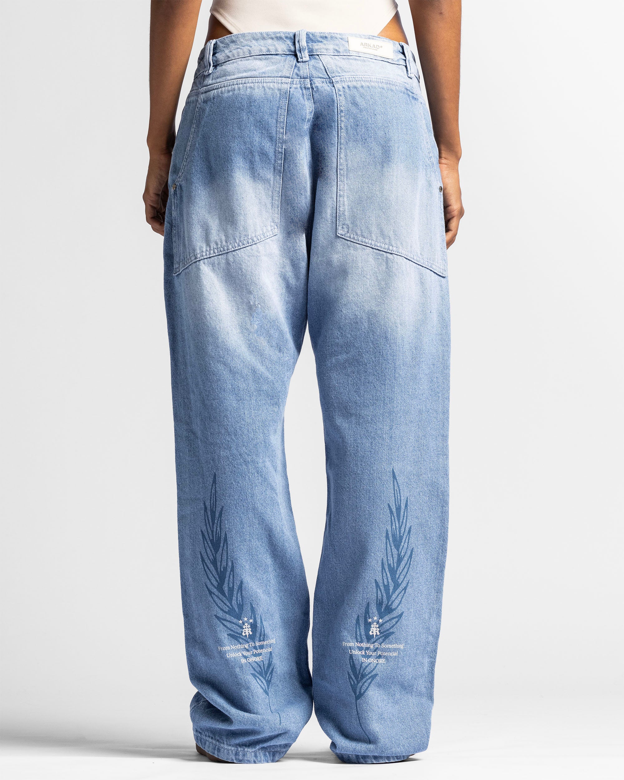 Denim Pant Azul Logo Azul - Unisex