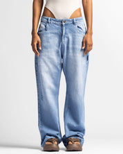 Denim Pant Azul Logo Azul - Unisex