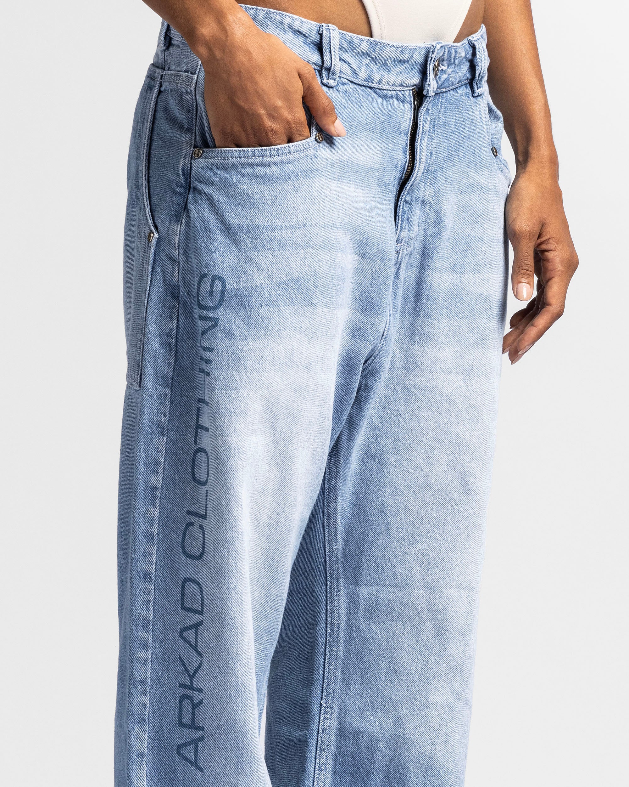 Denim Pant Azul Logo Azul - Unisex