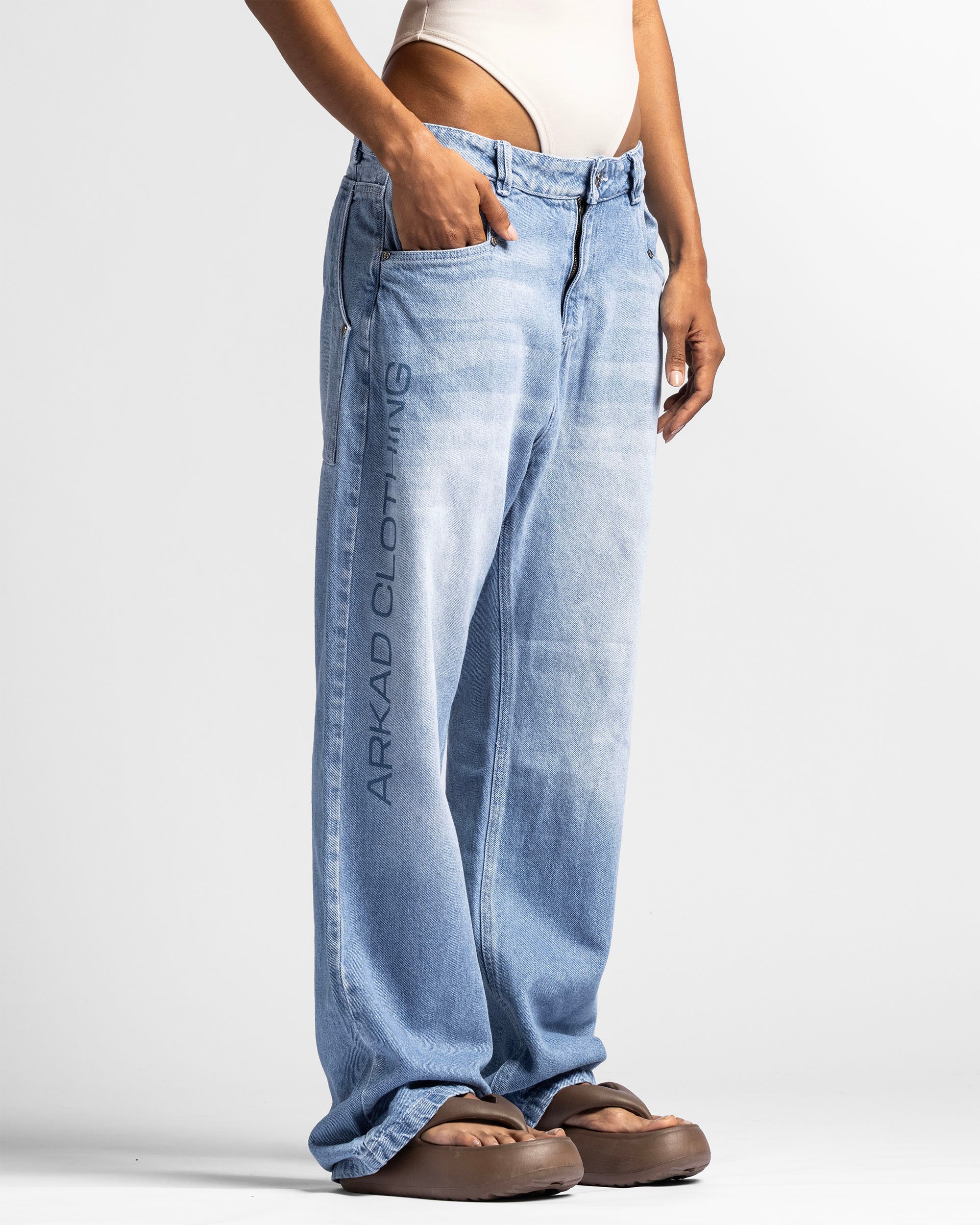 Denim Pant Azul Logo Azul - Unisex