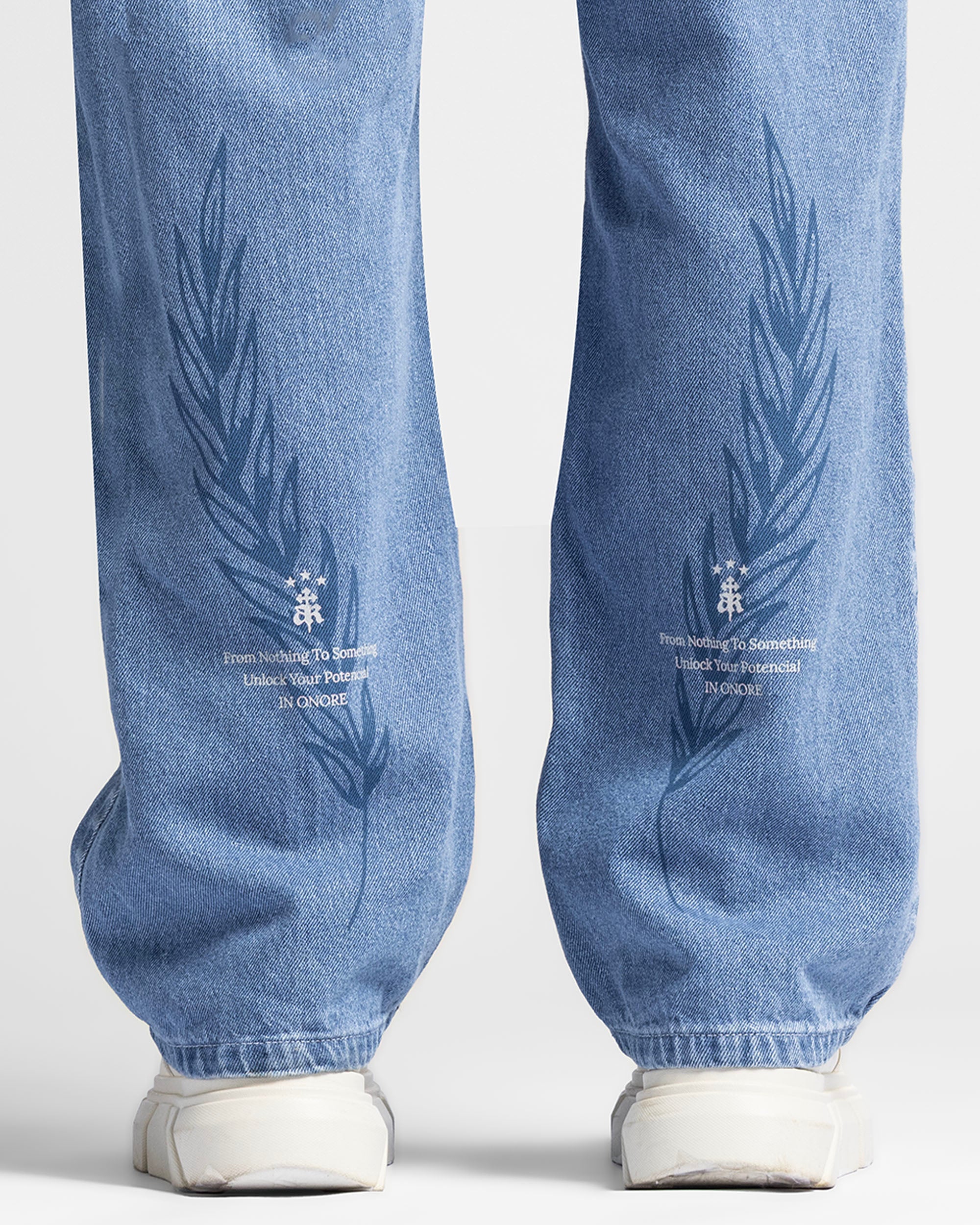 Denim Pant Azul Logo Azul