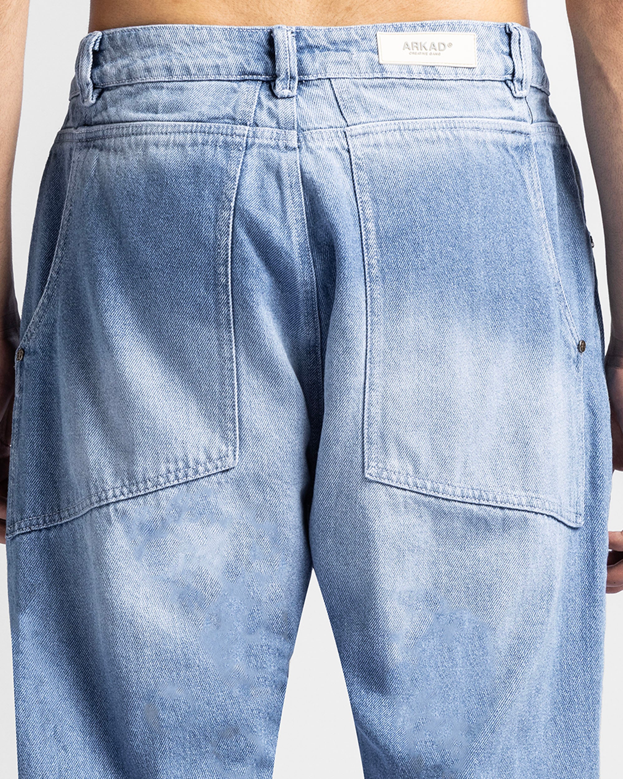 Denim Pant Azul Logo Azul