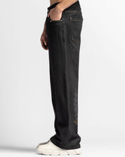 Denim Pant Negro Hilos En Contraste