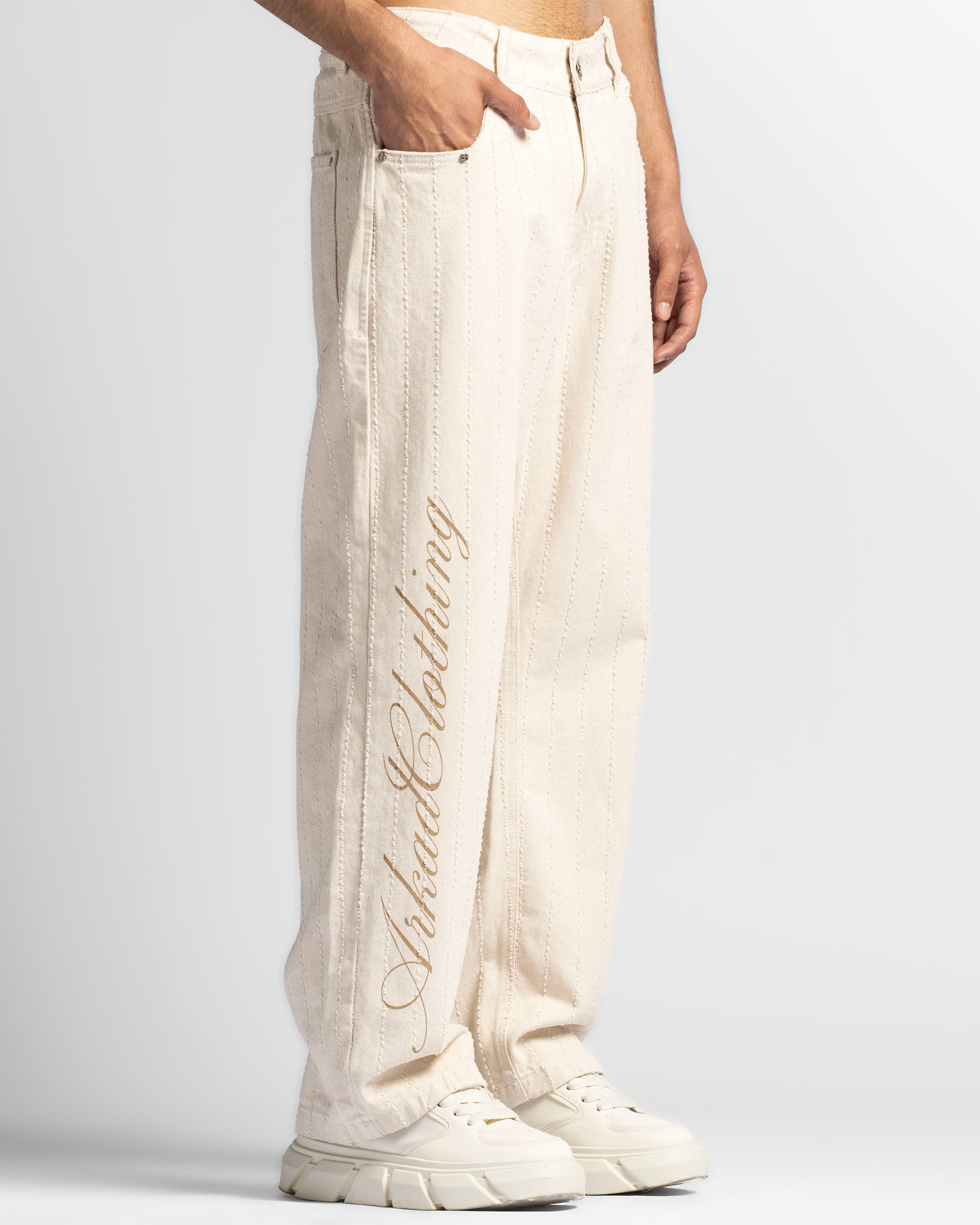 Pantalón Beige Textura