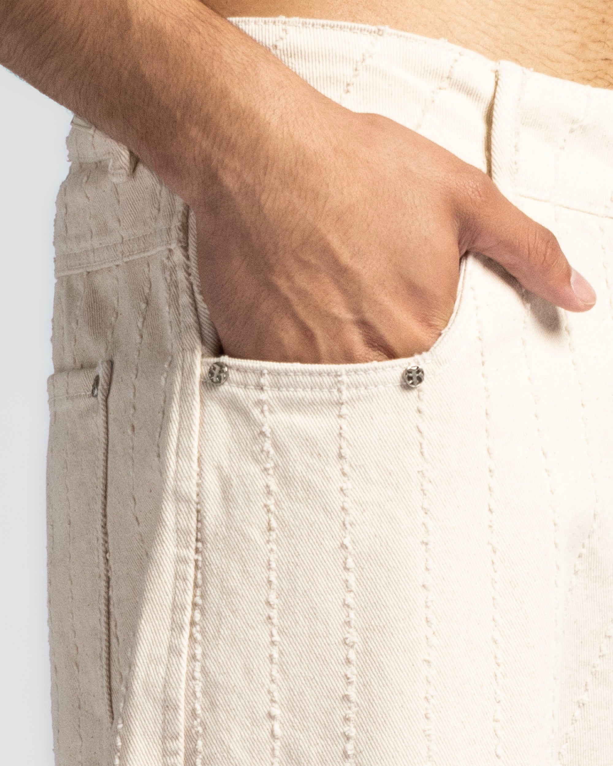 Pantalón Beige Textura