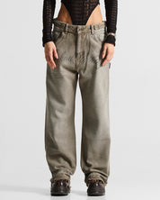 Printed Washed Jean Hustler - Unisex