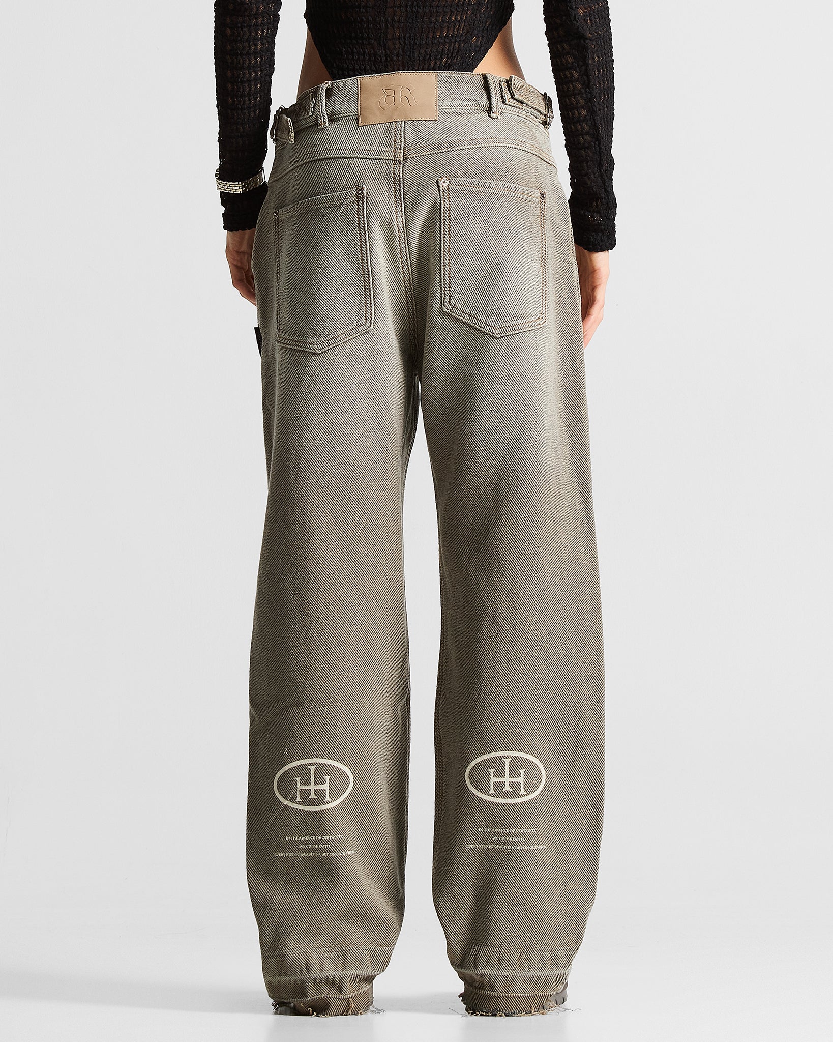 Printed Washed Jean Hustler - Unisex