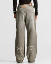 Printed Washed Jean Hustler - Unisex