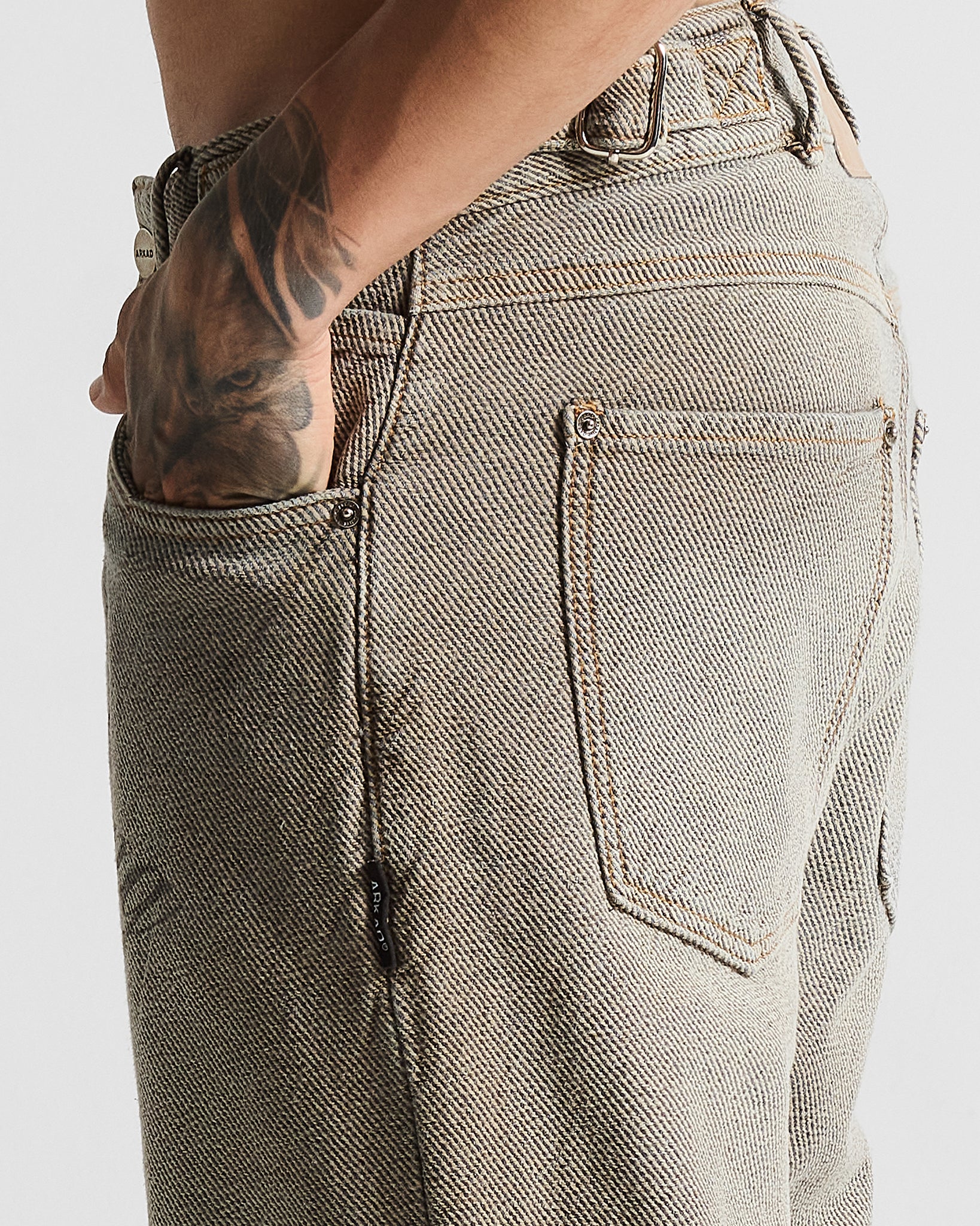 Printed Washed Jean Hustler