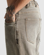 Printed Washed Jean Hustler
