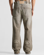 Printed Washed Jean Hustler