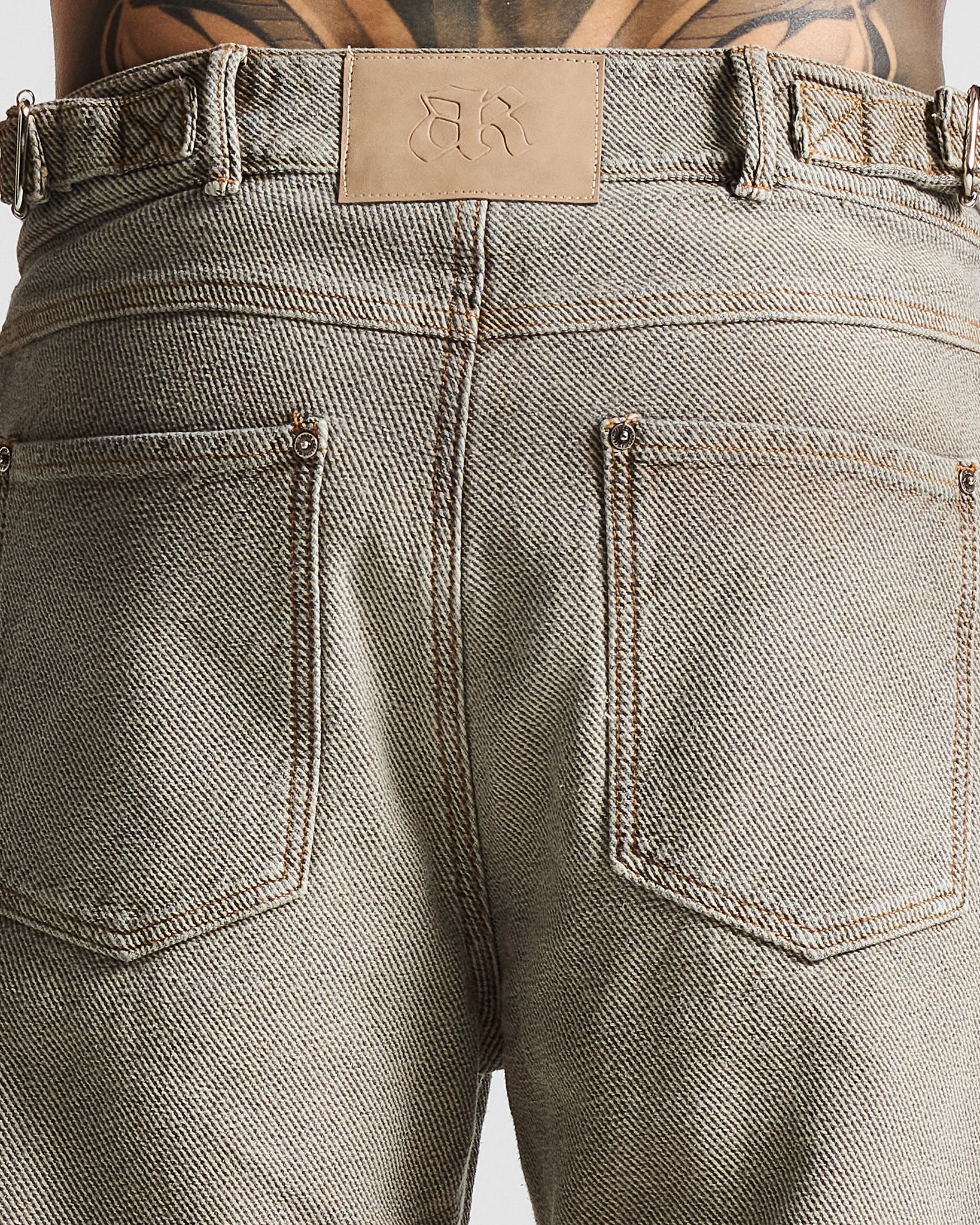 Printed Washed Jean Hustler