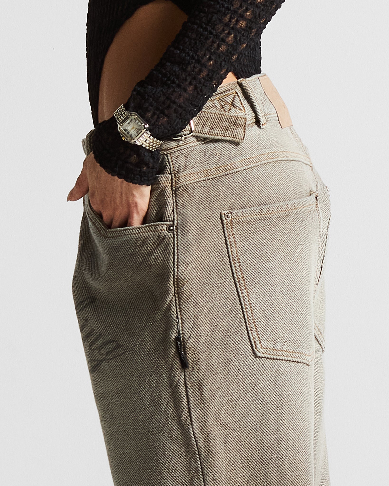 Printed Washed Jean Hustler - Unisex